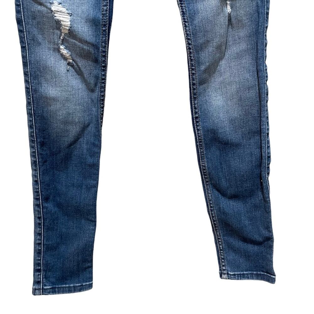 Hollister Mid-Rise Super Skinny Jeans Distressed Size 24 - Picture 2 of 7